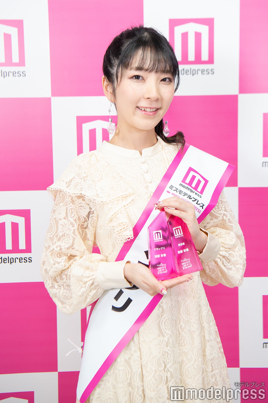 「ミス・ミスターモデルプレスオーディション PRESENTSモデルプレス リポーターオーディション」グランプリ・服部彩香さん（C）モデルプレス