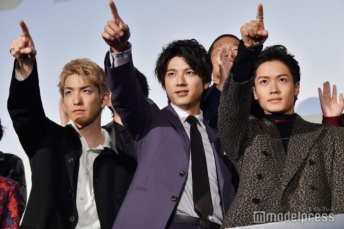 前田公輝、山田裕貴、川村壱馬/2019年4月「HiGH&LOW THE WORST」初日舞台挨拶の様子(C)モデルプレス
