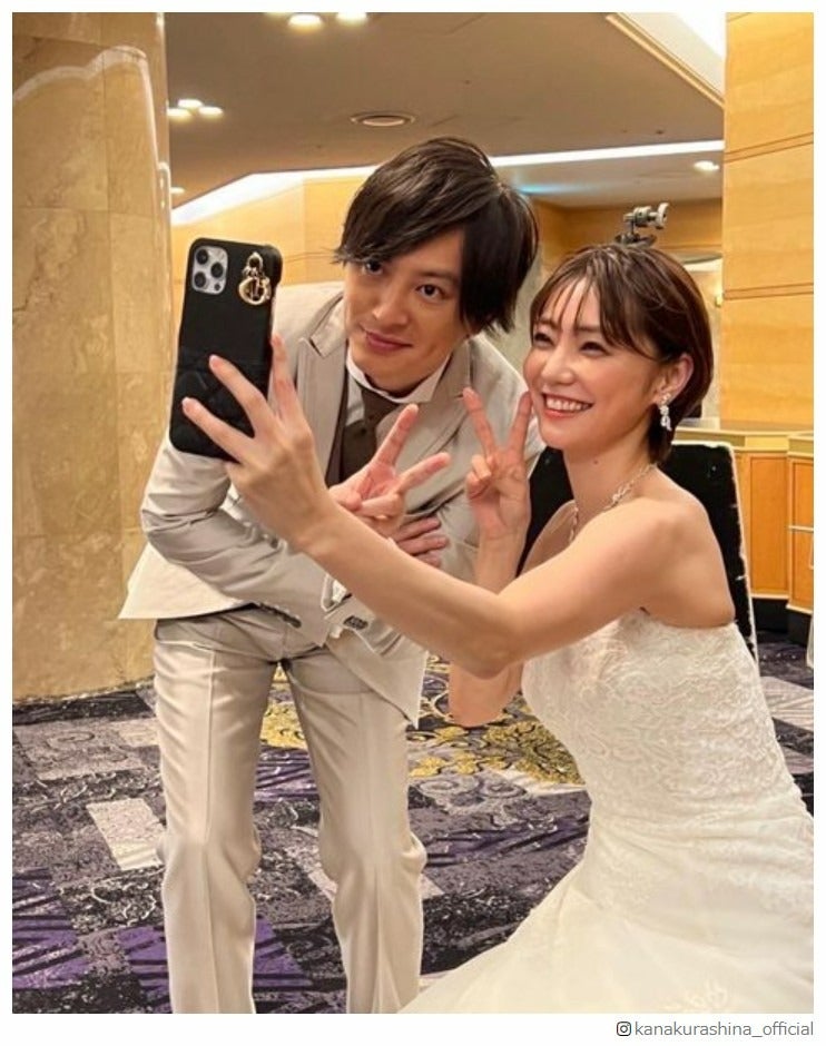 倉科カナ＆塚本高史、“ウェディングショット”披露「美しい」「お似合い」の声