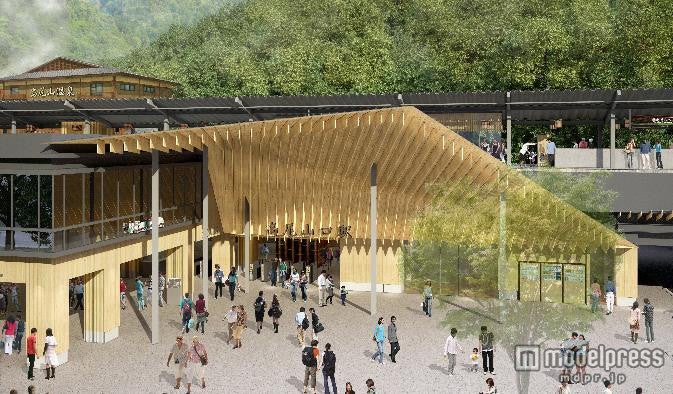 リニューアル後の高尾山口駅舎イメージ