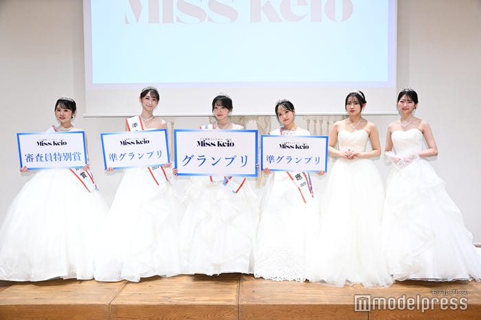 竹中結子さん、畠山柚花子さん、北川智子さん、高野光紗さん、山田千愛さん、林怜美さん「ミス慶應コンテスト2025」ファイナリスト(C)モデルプレス