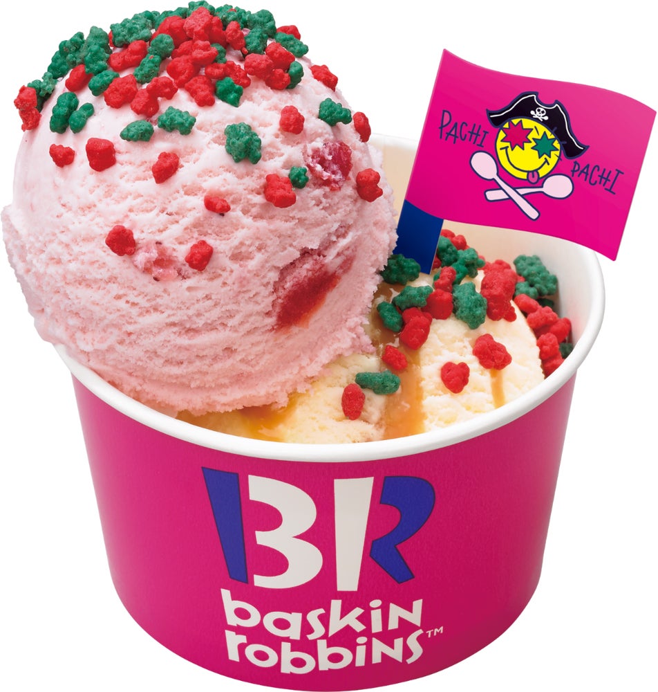 サーティワン「パチキャンダブルカップ」好きなアイスに“パチパチ”刺激をプラス