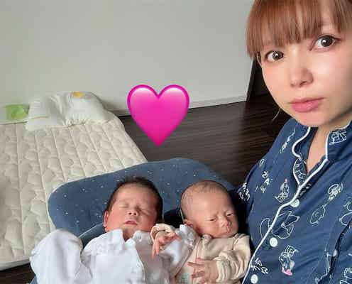 中川翔子が双子の“ダブル抱っこ”に大苦戦、膝&腰が限界で「双子用ベビーベッドを導入!」