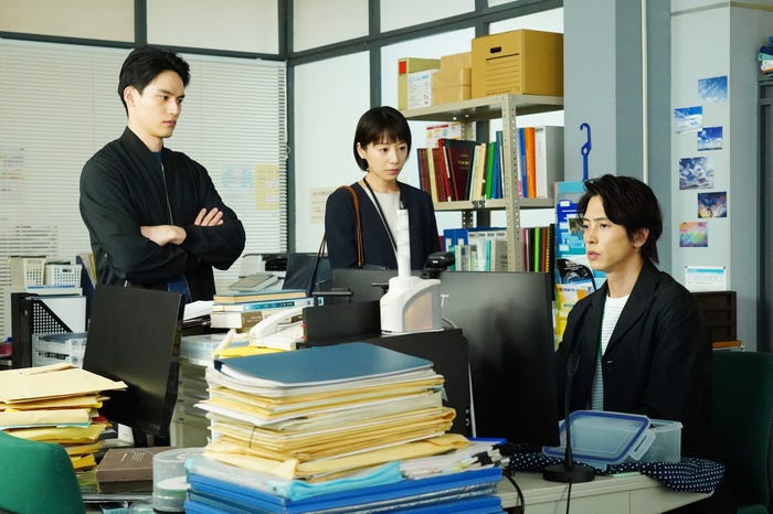 水上恒司、夏帆、山下智久「ブルーモーメント」第8話より(C)フジテレビ