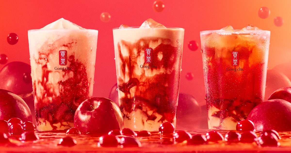 りんごとクランベリー ミルクティー／ティーエード／ジェラッティー（提供写真）