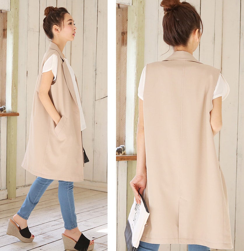 ロング丈テーラードベスト／ジレ／philter「LuzLlena」3,970円（税込）／画像提供：LuzLlena