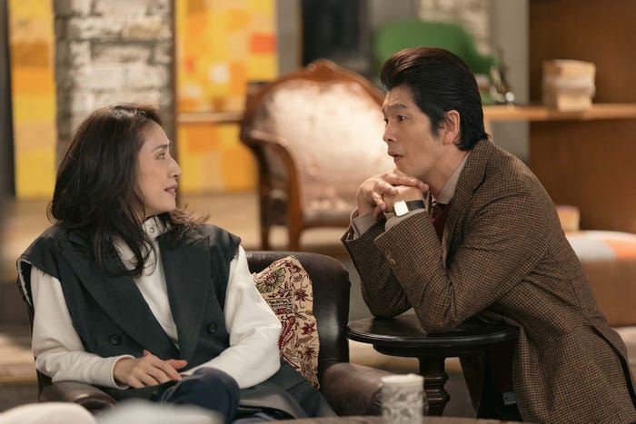 天海祐希、丸山智己「合理的にあり得ない~探偵・上水流涼子の解明~」第3話より(C)カンテレ