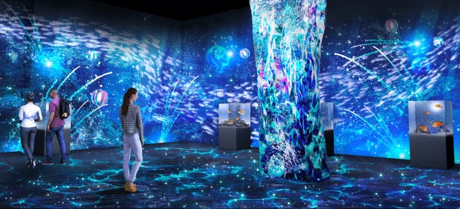 新ゾーンの空間全体演出の一例　※イメージ／画像提供：横浜八景島