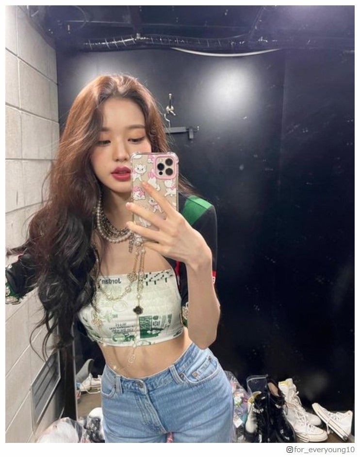 IVEチャン・ウォニョン、驚愕の美ウエストに反響「世界一」「17歳に見えない色っぽさ」