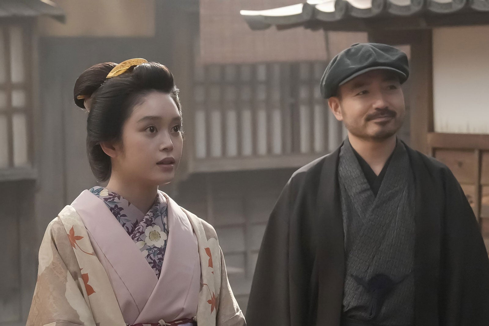 高石あかり、岩崎う大「ばけばけ」第112話（C）NHK