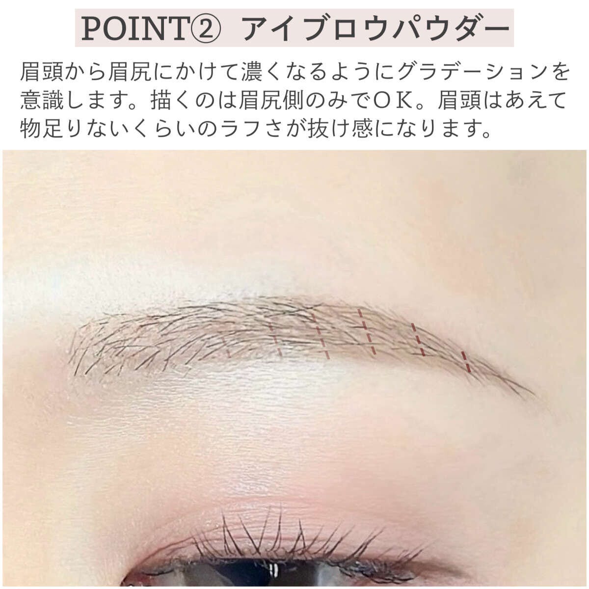 POINT②アイブロウパウダー