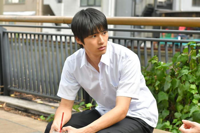 前回までの中学生時代 岡田健史/「中学聖日記」第5話より(C)TBS