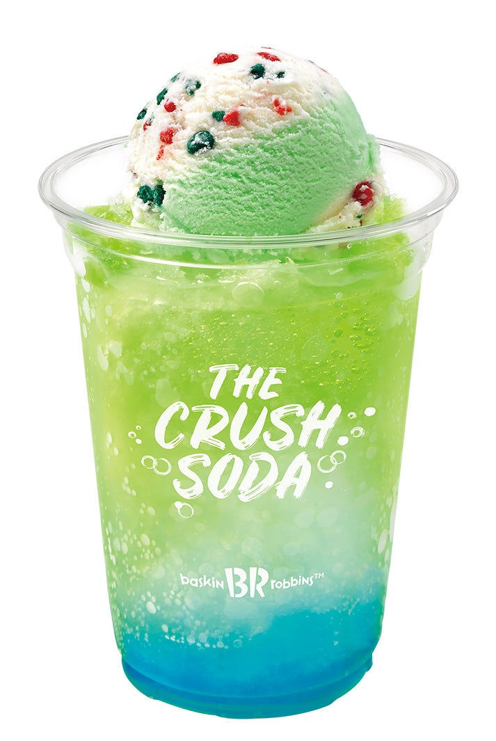 ザ・クラッシュソーダ（メロン＆ブルー）／画像提供：B-R サーティワン アイスクリーム
