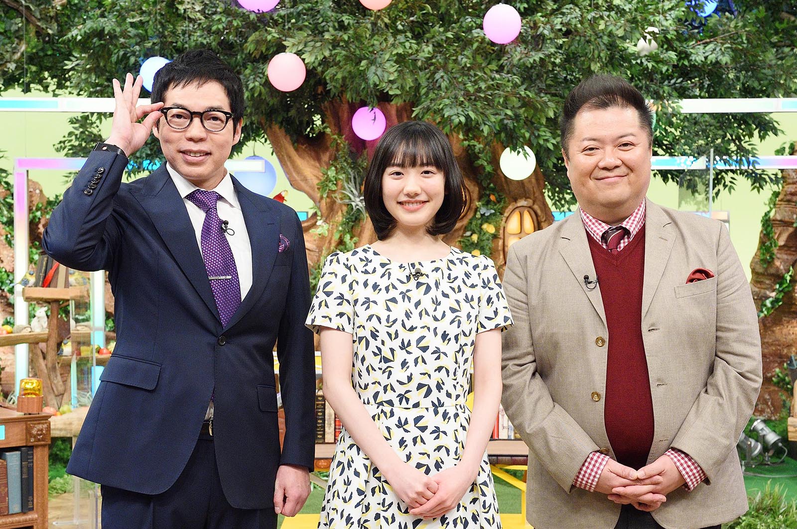 今田耕司、芦田愛菜、小杉竜一（C）テレビ東京