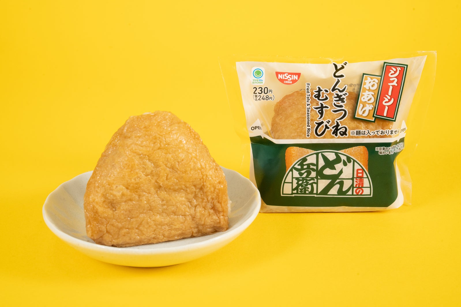 「日清のどん兵衛 どんぎつねむすび」税込248円（提供画像）