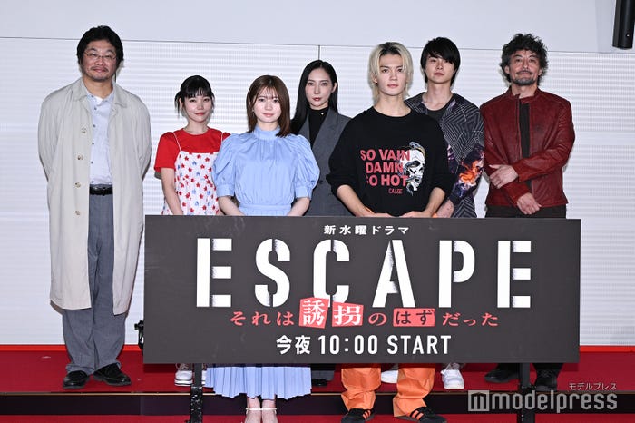 (前列左から)桜田ひより、佐野勇斗(後列左から)松尾諭、加藤千尋、ファーストサマーウイカ、結木滉星、山口馬木也(C)モデルプレス