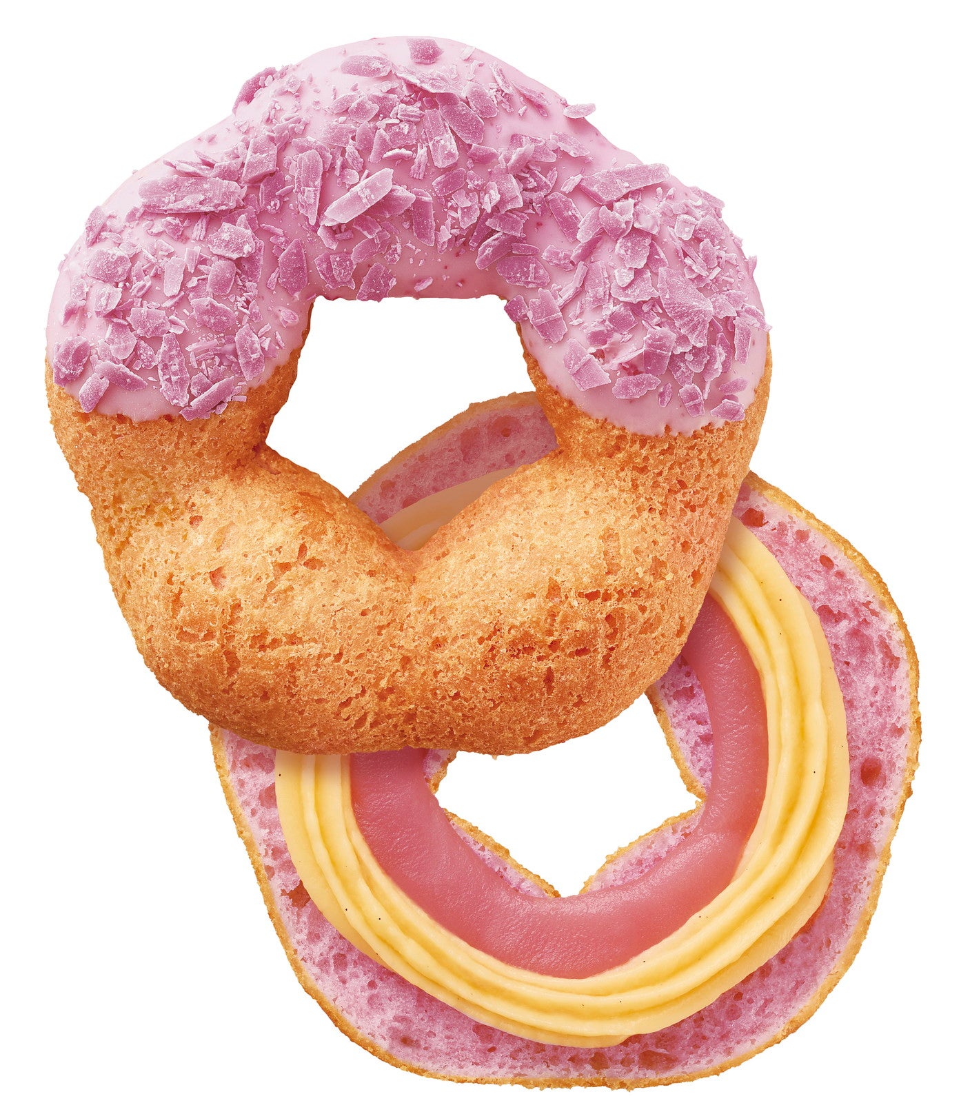 桜もちっとドーナツ いちごかすたーど／提供素材