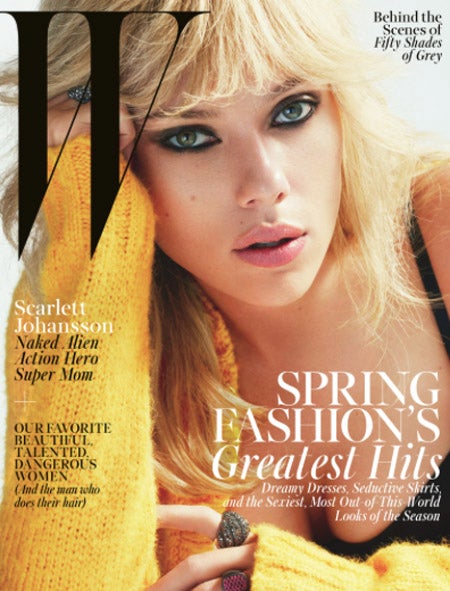 インパクト大の表紙です。W magazine HP