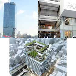 渋谷新3大商業施設（左上から時計回りに）渋谷スクランブルスクエア、渋谷パルコ、渋谷フクラス（C）モデルプレス（画像下：東急不動産）