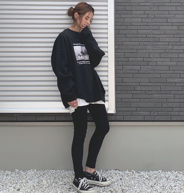 定番 黒スキニー を秋らしく 大人可愛いコーデ術 モデルプレス 定番 黒スキニー を秋らしく 大人可愛いコーデ術 モデルプレス