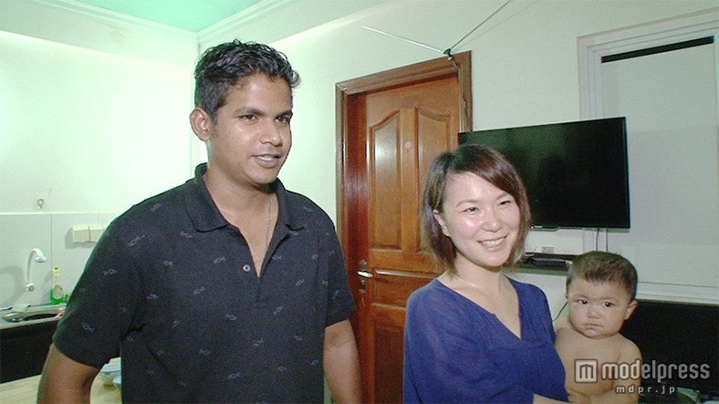 モルディブの日本人妻・ヨシミさん、夫・リヤさん、息子ミカエルくん／画像提供：毎日放送