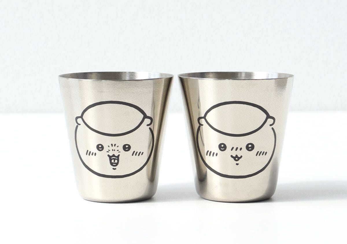 宝島社雑誌付録のモノマスター5月号のちいかわくりまんじゅうのスキットルセット6