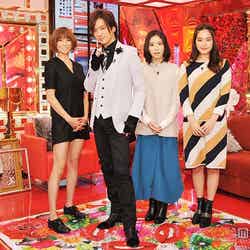 （左から）hitomi、DAIGO、松岡茉優、筧美和子