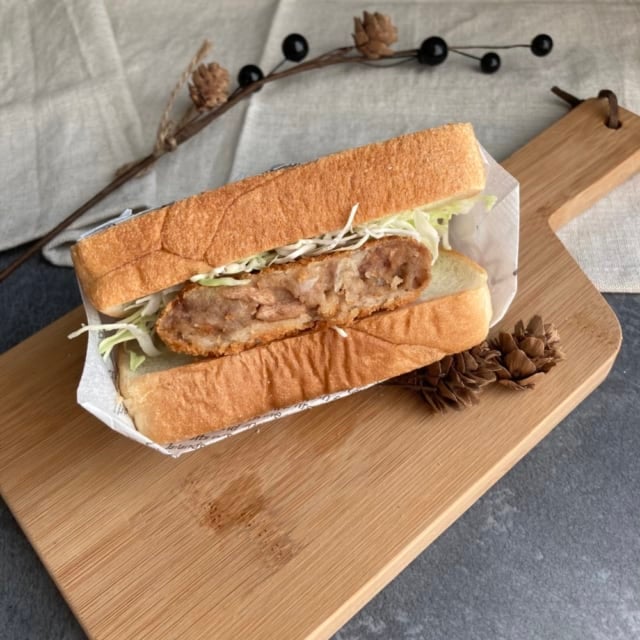 業務スーパーのメンチカツのカツサンドアレンジ