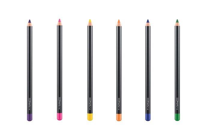 (左から)“リッチ パープル”“プロセス マジェンタ”“プライマリー イエロー”“ジェニュイン オレンジ”“マリーン ウルトラ”“ランドスケープ グリーン”/画像提供:M・A・C