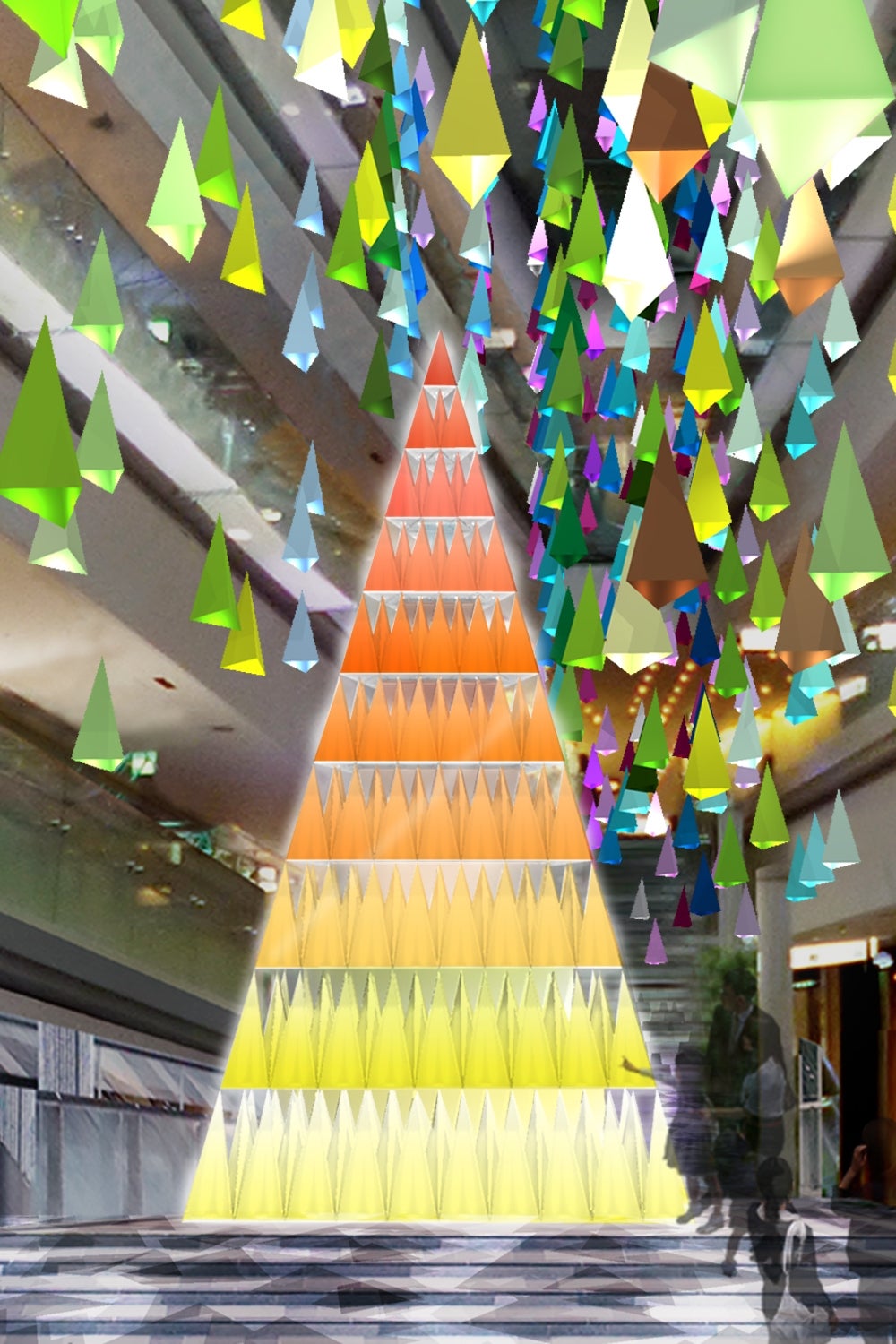 特別演出　黄色／画像提供：表参道ヒルズ