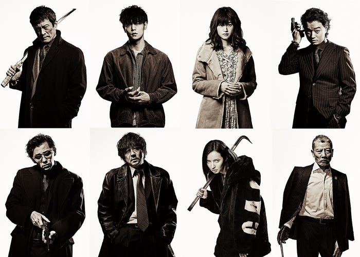 (上段左から)内野聖陽、窪田正孝、小西桜子 、染谷将太(下段左から)村上淳、大森南朋、ベッキー、塩見三省(C)2020「初恋」製作委員会