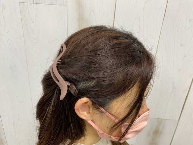 ダイソー　サイドクリップ　100均　ヘアアレンジ