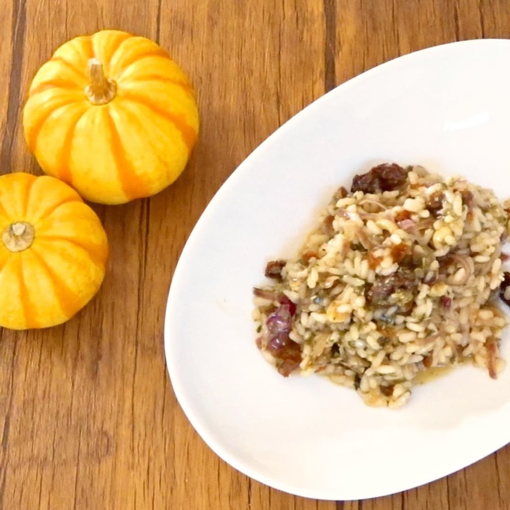 コストコのタスカンリゾットミックスで作ったリゾットの写真