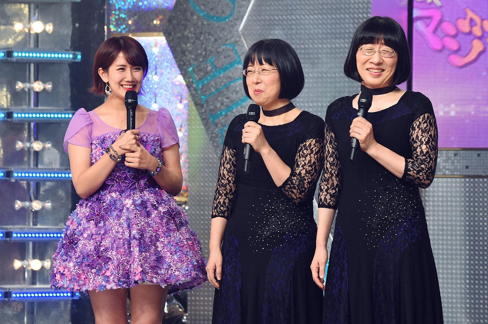 岡井千聖＆阿佐ヶ谷姉妹 （C）テレビ東京