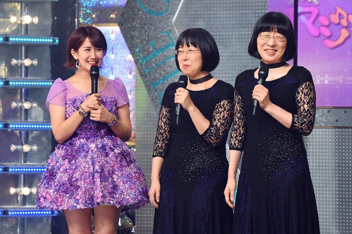 岡井千聖&阿佐ヶ谷姉妹 (C)テレビ東京