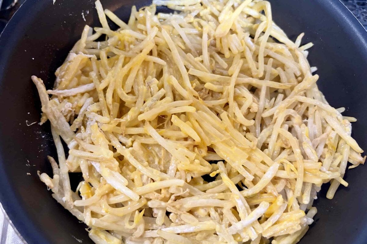もやしのお好み焼き風