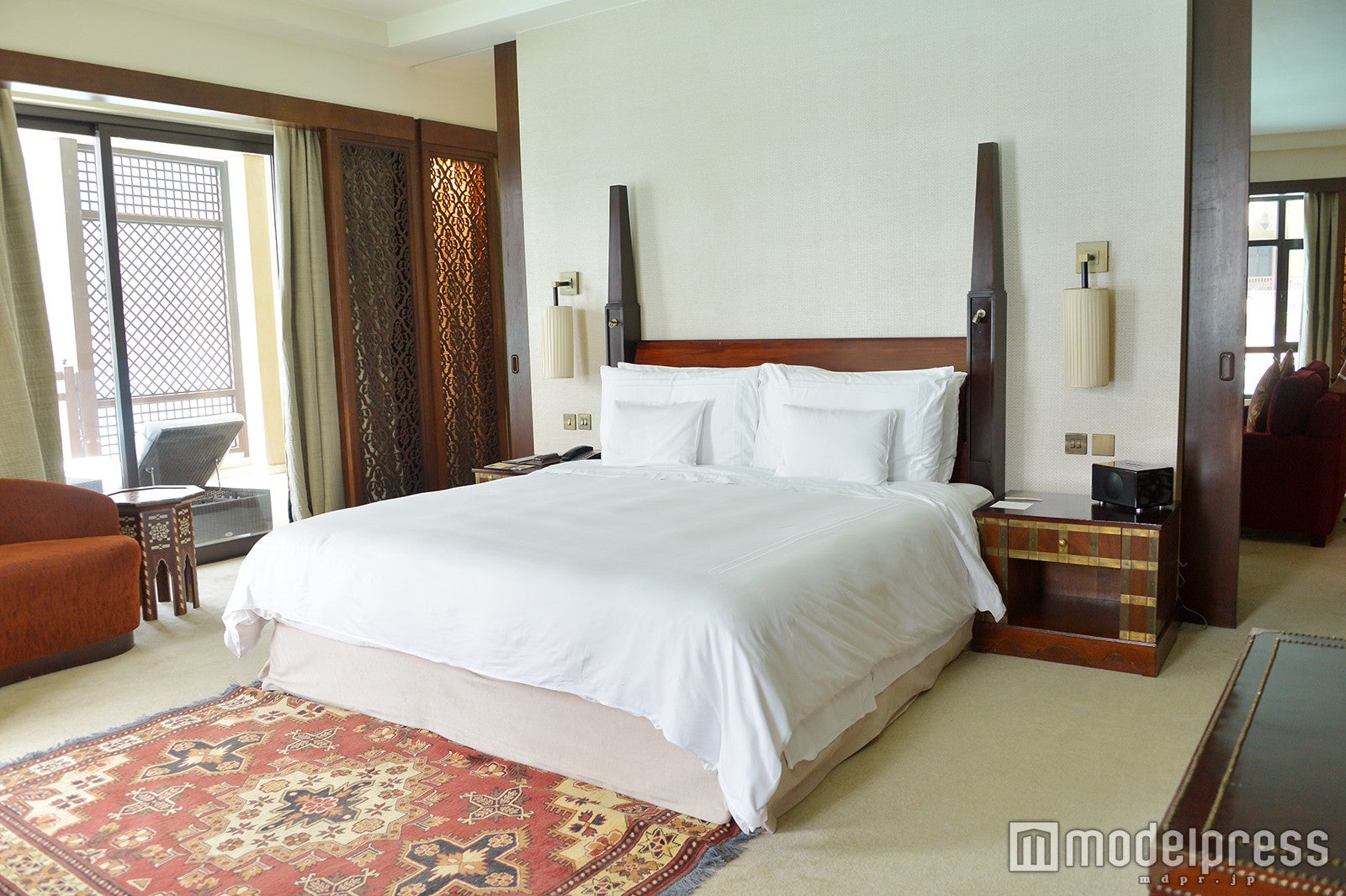 「ザ パレス ダウンタウ ドバイ」の「ロイヤルスイート」寝室（C）モデルプレス