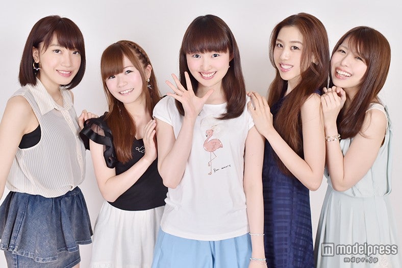 Re:ガールズ（左から）千畝あずみ、愛内みさ、福井有彩、yui、白石柚月