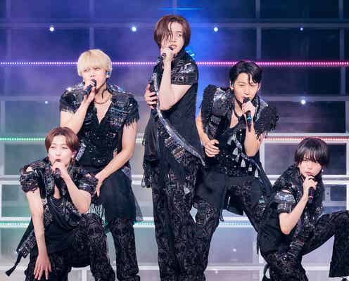 KEY TO LIT、結成半年で初のアリーナツアー開催 巨大オブジェ・宙吊り…ド派手演出多数&“嵐メドレー”で魅せた伝統継承の思いも【WAKE UP THE FOOL】