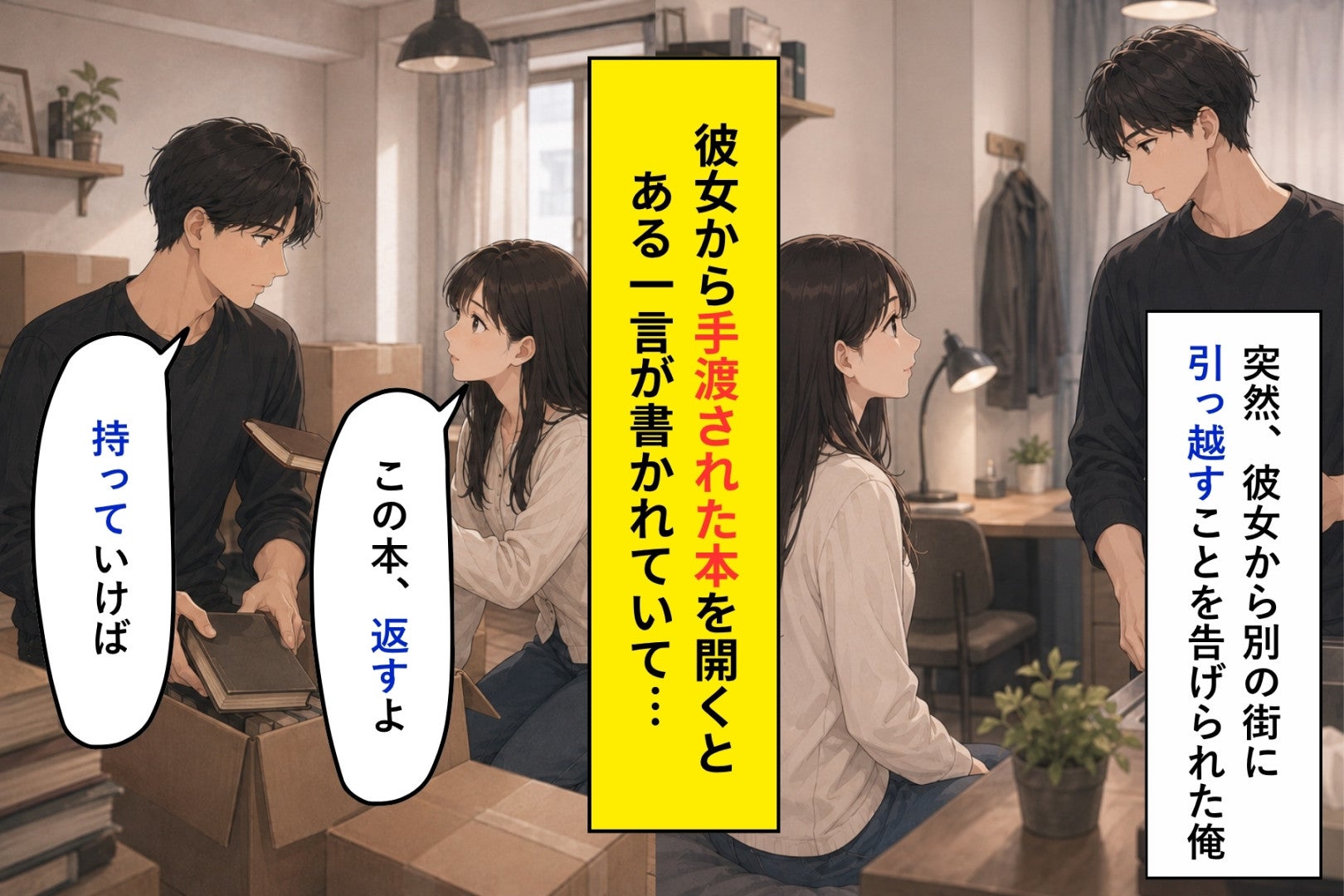 「行かないでほしい」と言えないまま見送った俺→彼女が本に残した言葉で、月に１度の予定ができました