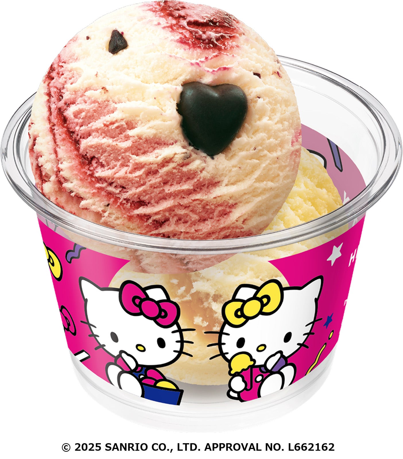 ハローキティ ダブルカップA（C）2025 SANRIO CO., LTD. APPROVAL NO. L662162