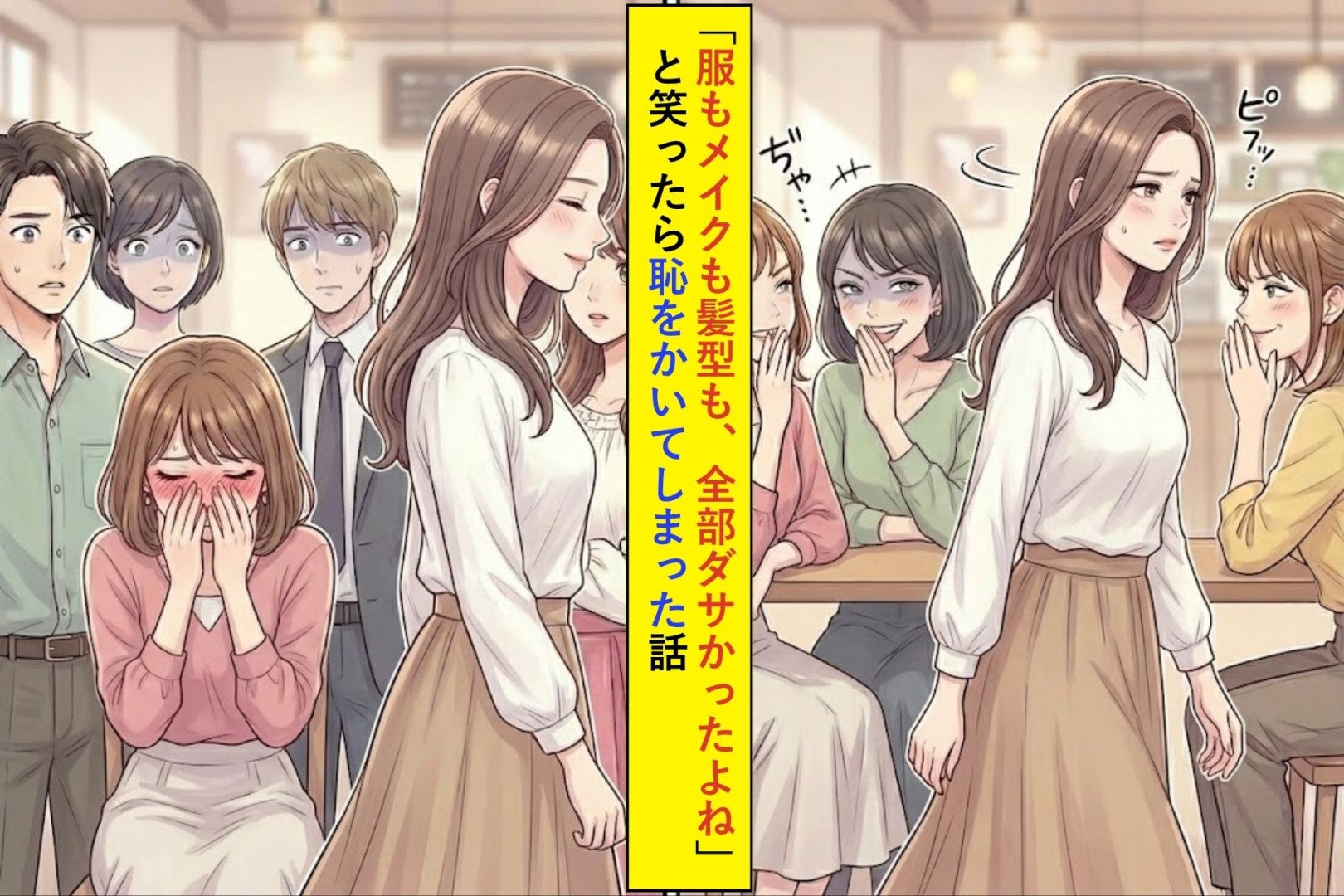 同窓会で「服もメイクも髪型も、全部ダサかったよね」と笑ったら、私が恥をかいてしまった話