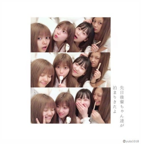 「全員すっぴん？」ゆらゆら、れいぽよ＆なちょす＆ちゃんえなら後輩モデルとのお泊まりショットに反響