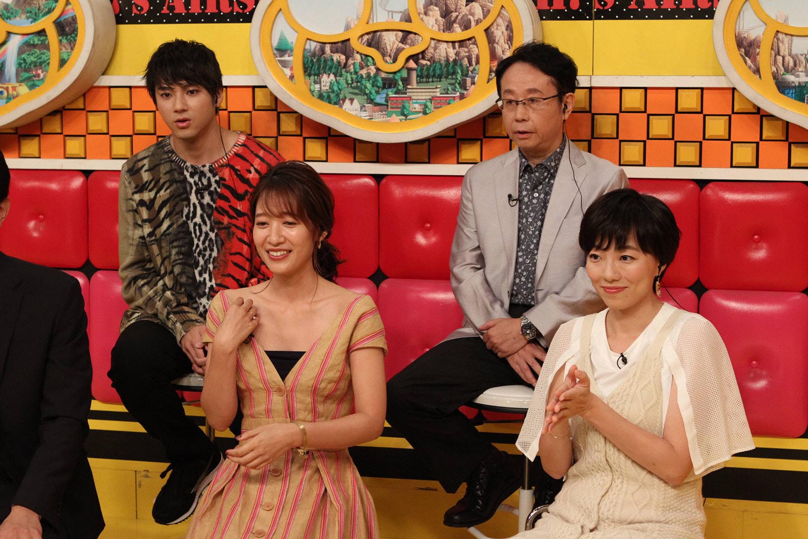 山田裕貴、吉田明世、雨宮萌果、福井謙二（C）フジテレビ