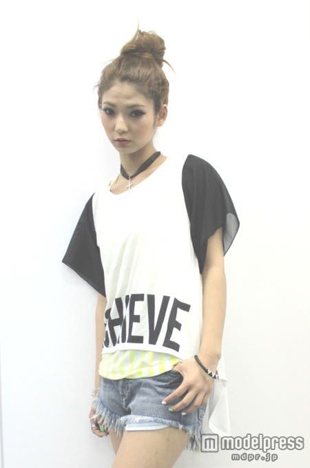 シフォンカットTOPS+ストライプキャミ/参考コーディネート