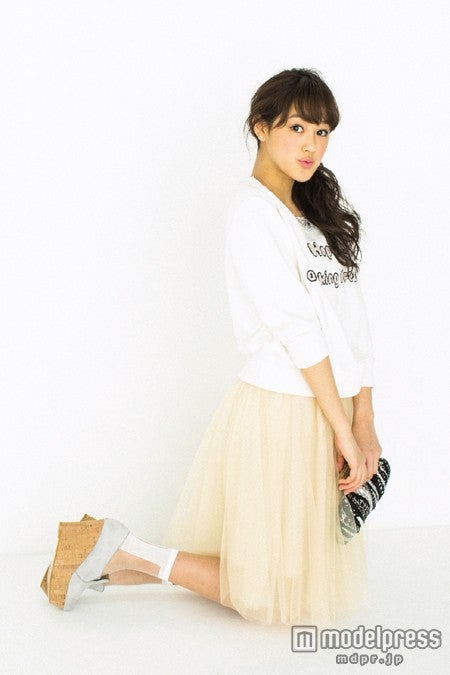 若山あやの／「CanCam」5月号（撮影：須藤敬一）