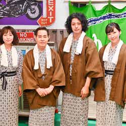 （左から）吉岡里帆、加藤茶、オダギリジョー、麻生久美子（C）テレビ朝日