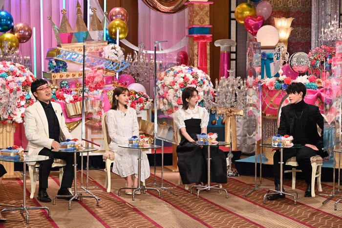 山里亮太、田中みな実、弘中綾香、佐藤健(C)テレビ朝日