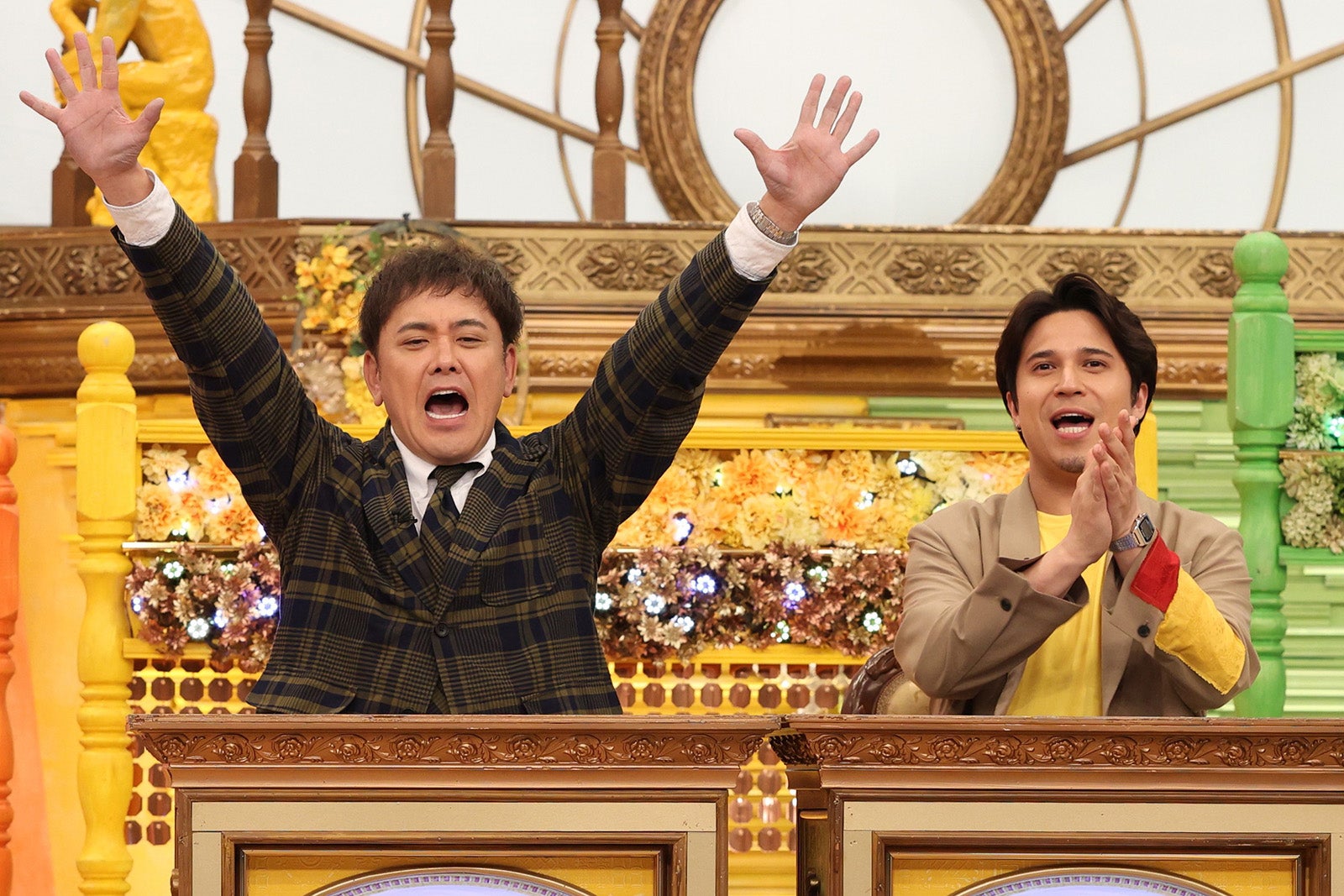 有田哲平、木村昴（C）フジテレビ