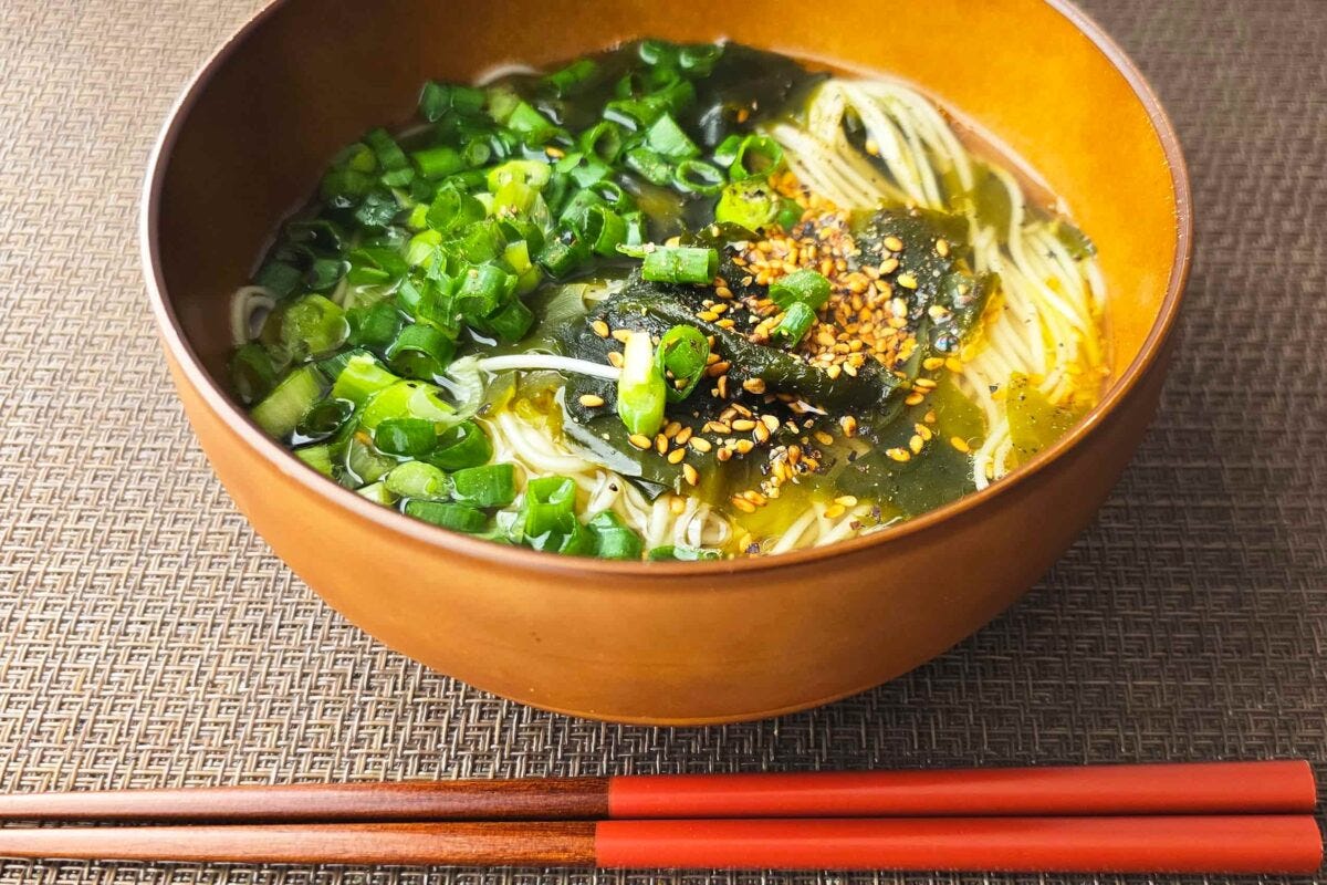 わかめにゅうめん・完成